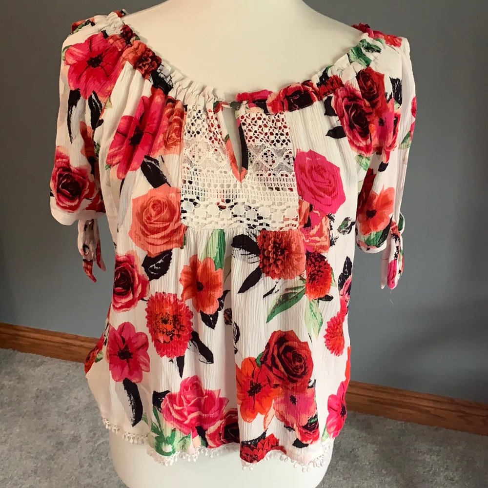 Vibrant floral top